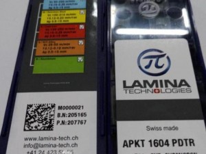 SWISS original Lamina cnc carbide inserts for milling APKT1604PDTR LT30