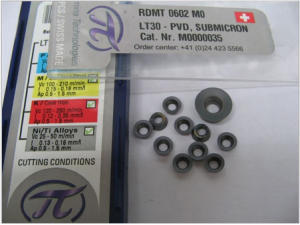 LAMINA round carbide milling inserts RPMT1204MO LT30
