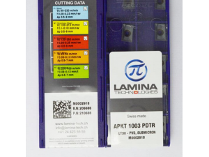 Lamina APKT1003 carbide inserts from SWISS
