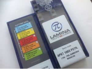 Lamina metal milling knife APKT1003 